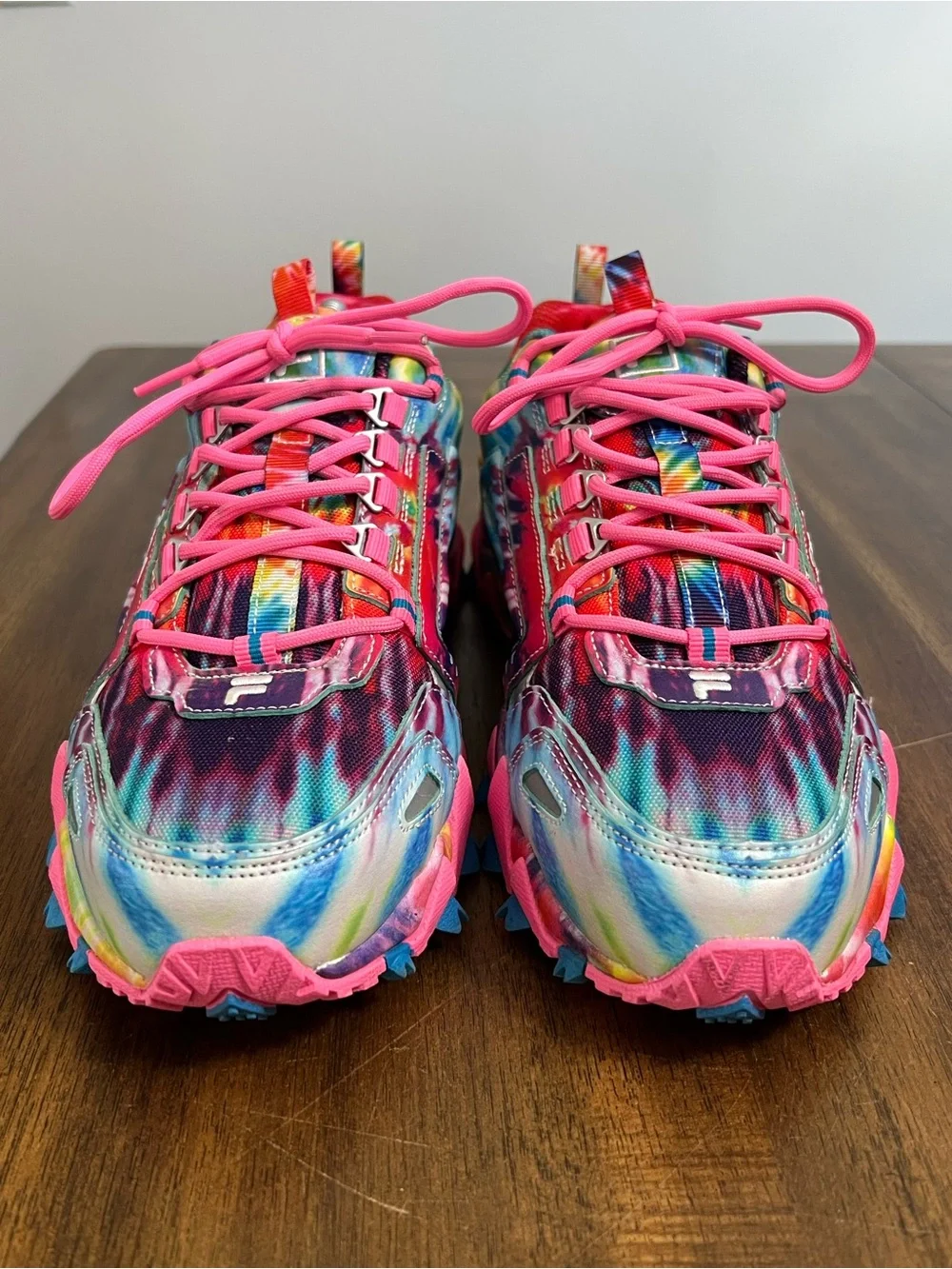 Fila Multicolor Tie Dye Sneakers 5JM01565-781 Womens Size 11